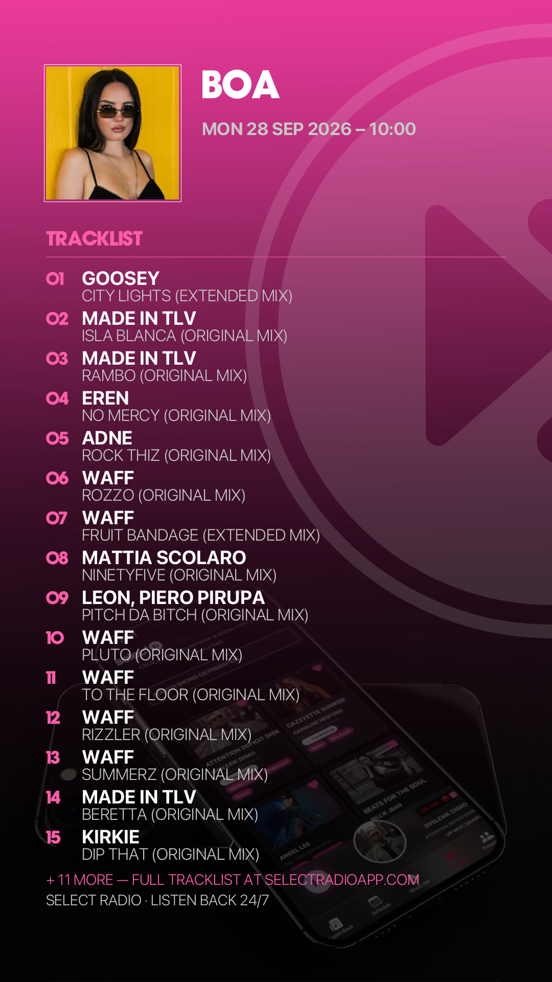 Tracklist Story Preview