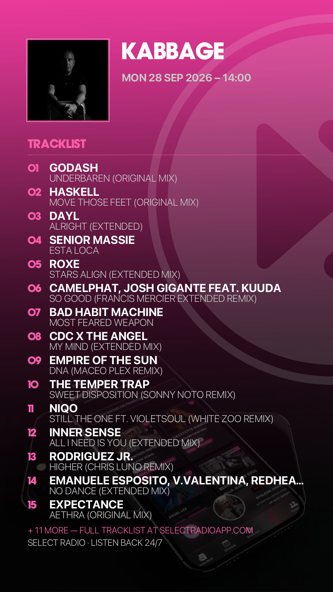 Tracklist Story Preview