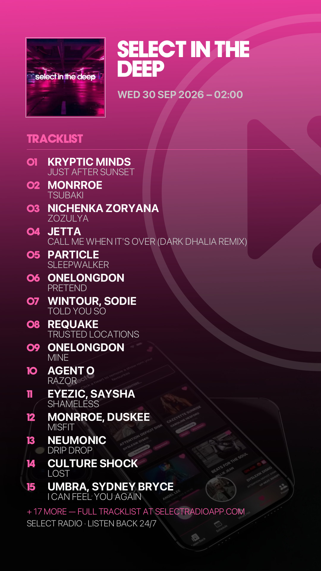 Tracklist Story Preview