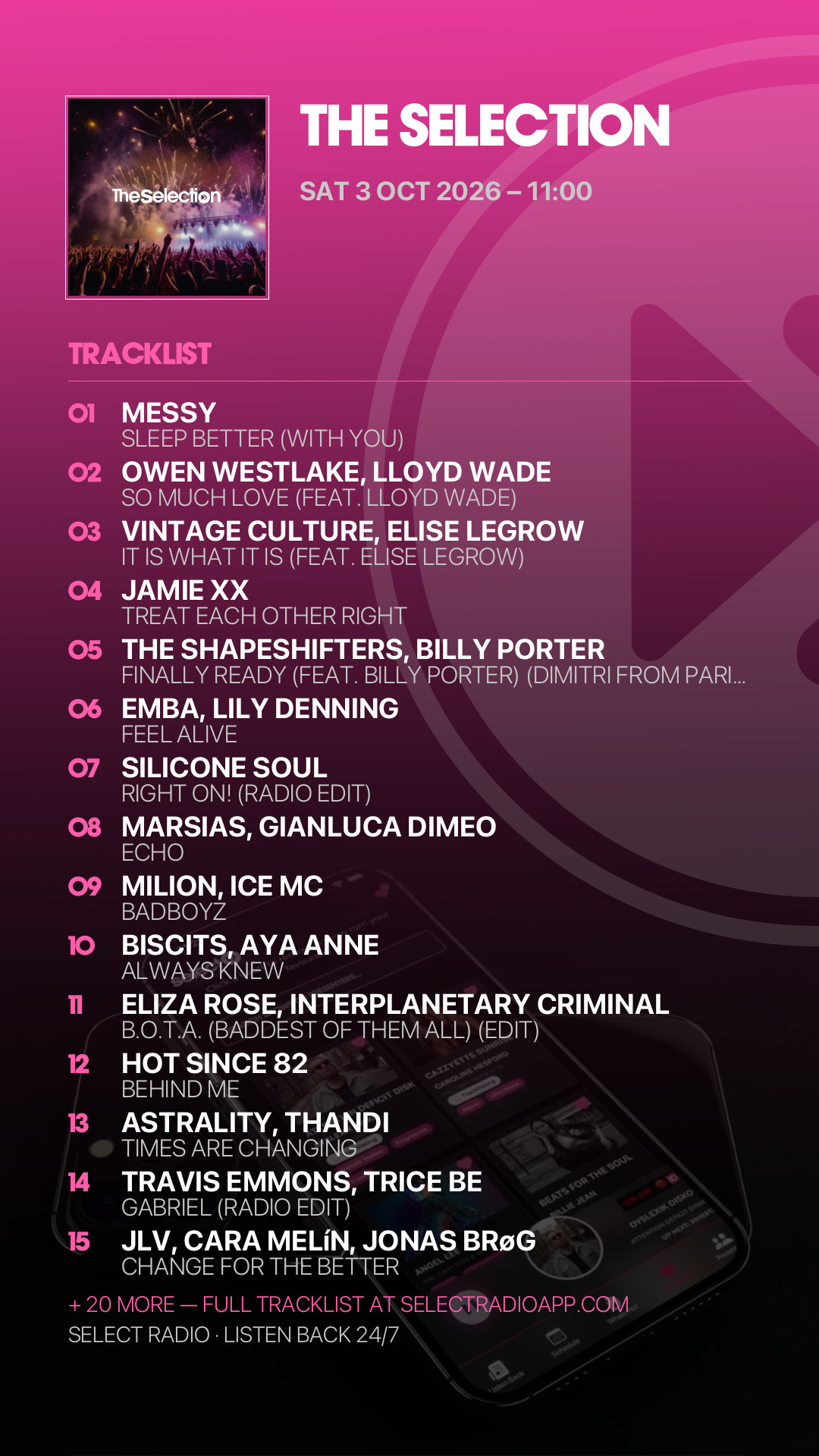 Tracklist Story Preview