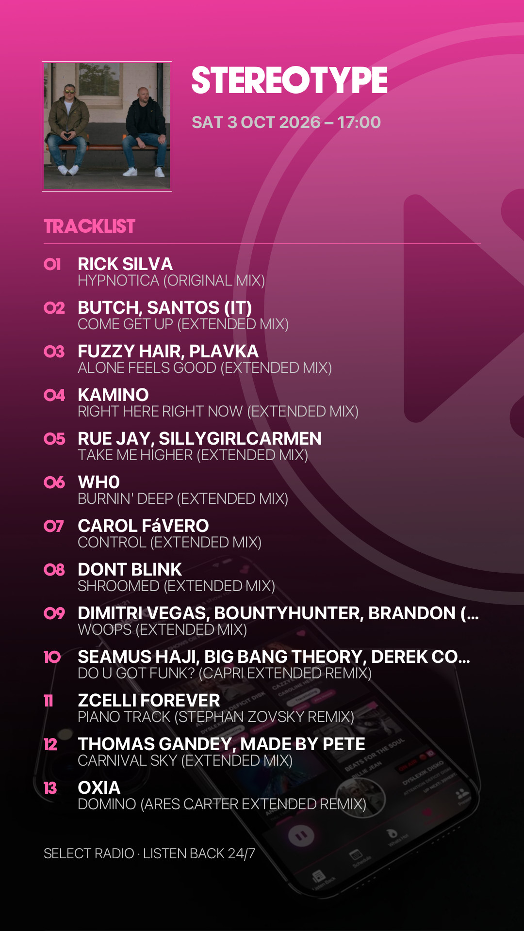 Tracklist Story Preview