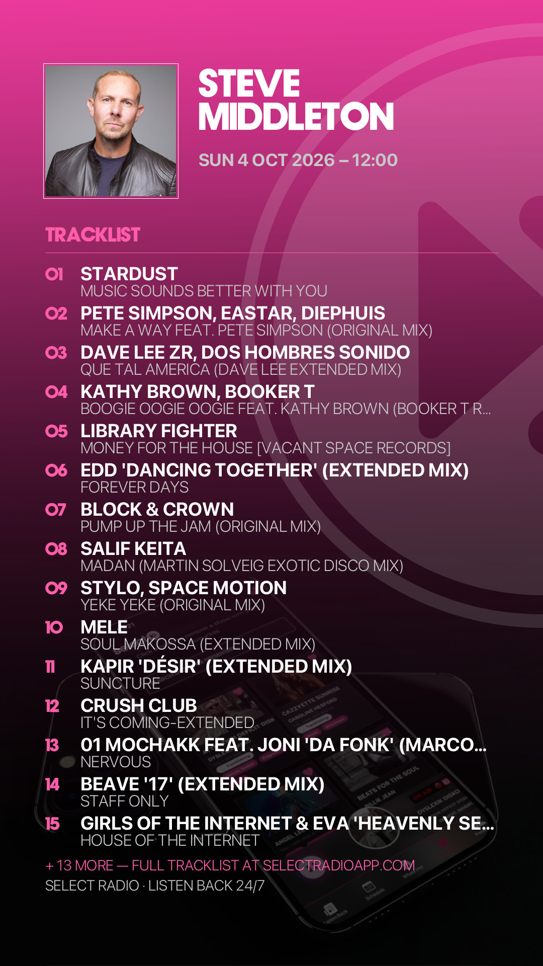 Tracklist Story Preview