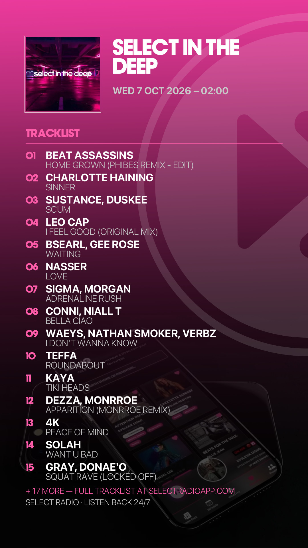 Tracklist Story Preview