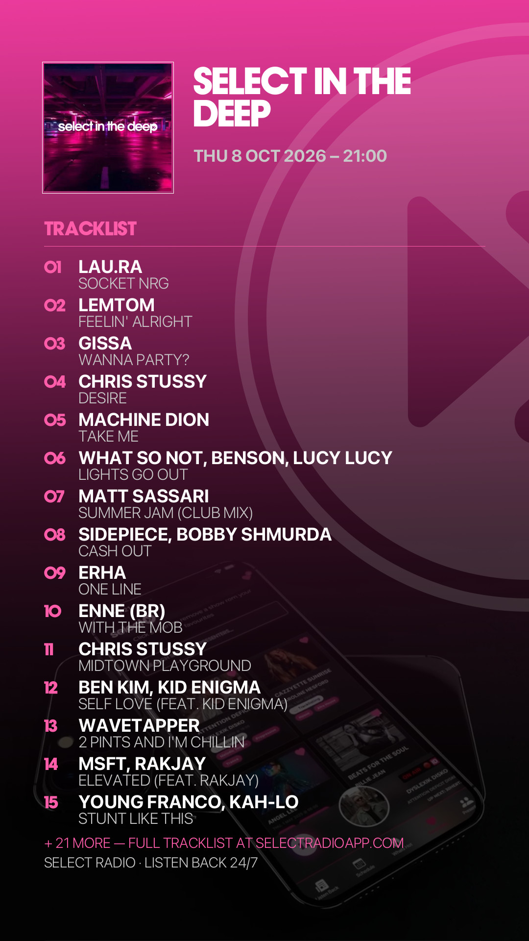 Tracklist Story Preview
