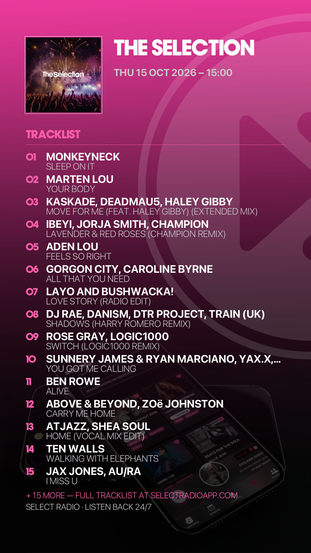 Tracklist Story Preview