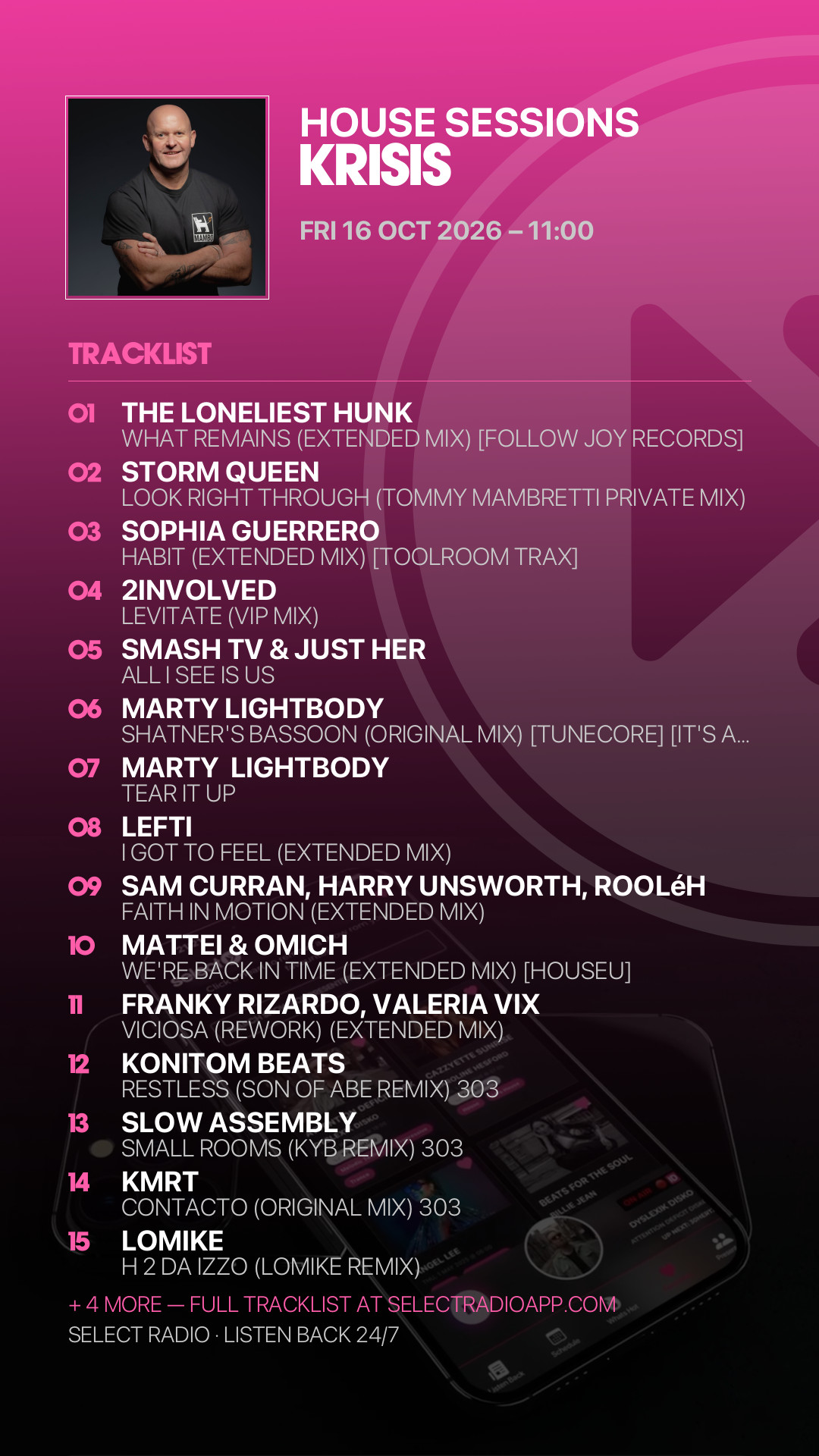 Tracklist Story Preview