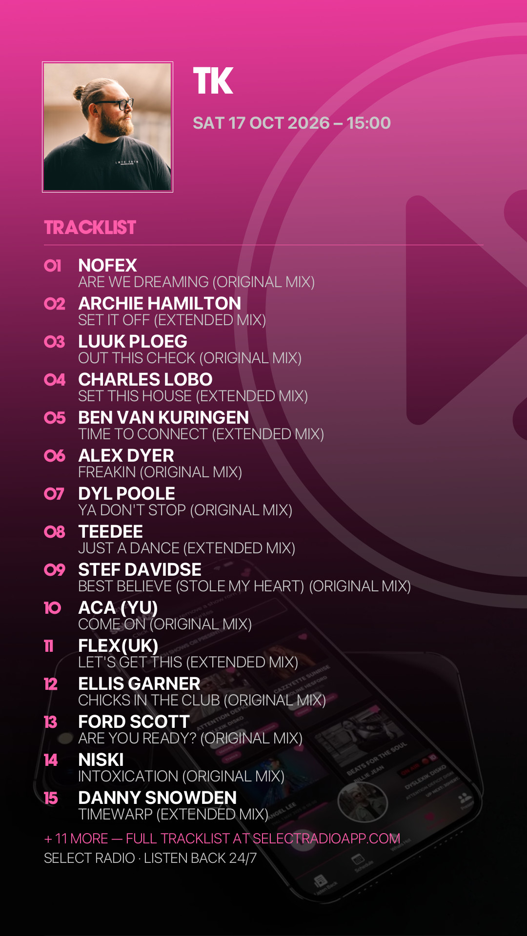 Tracklist Story Preview