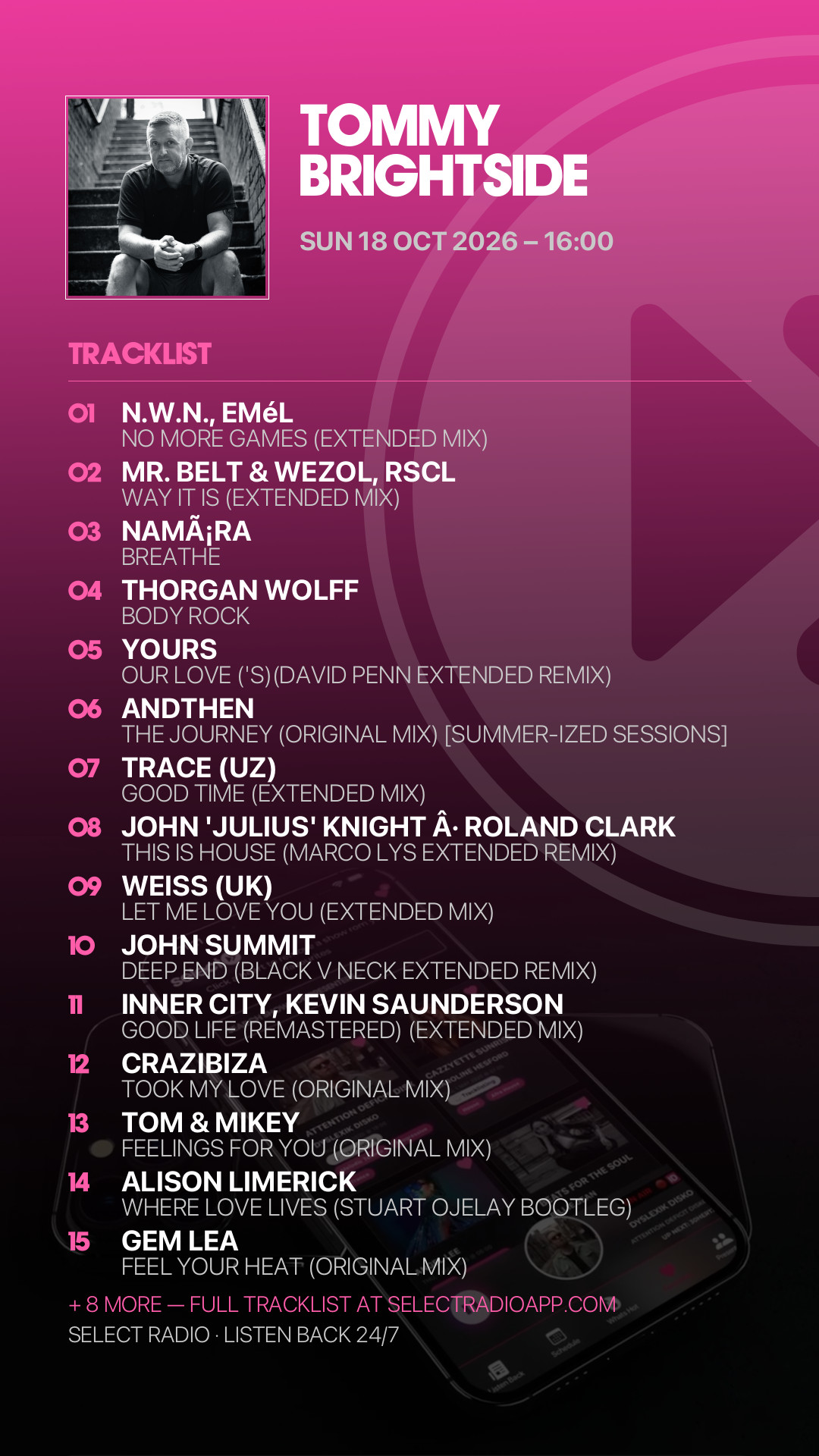 Tracklist Story Preview