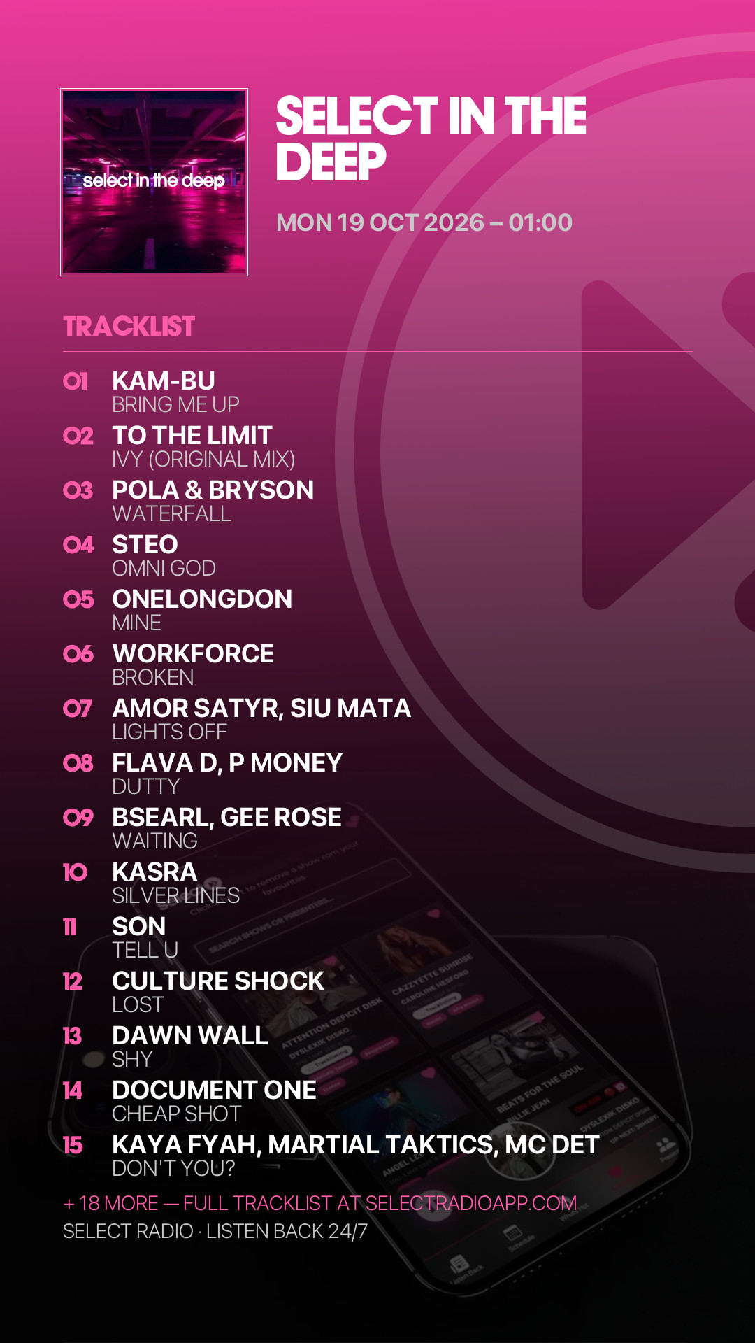 Tracklist Story Preview