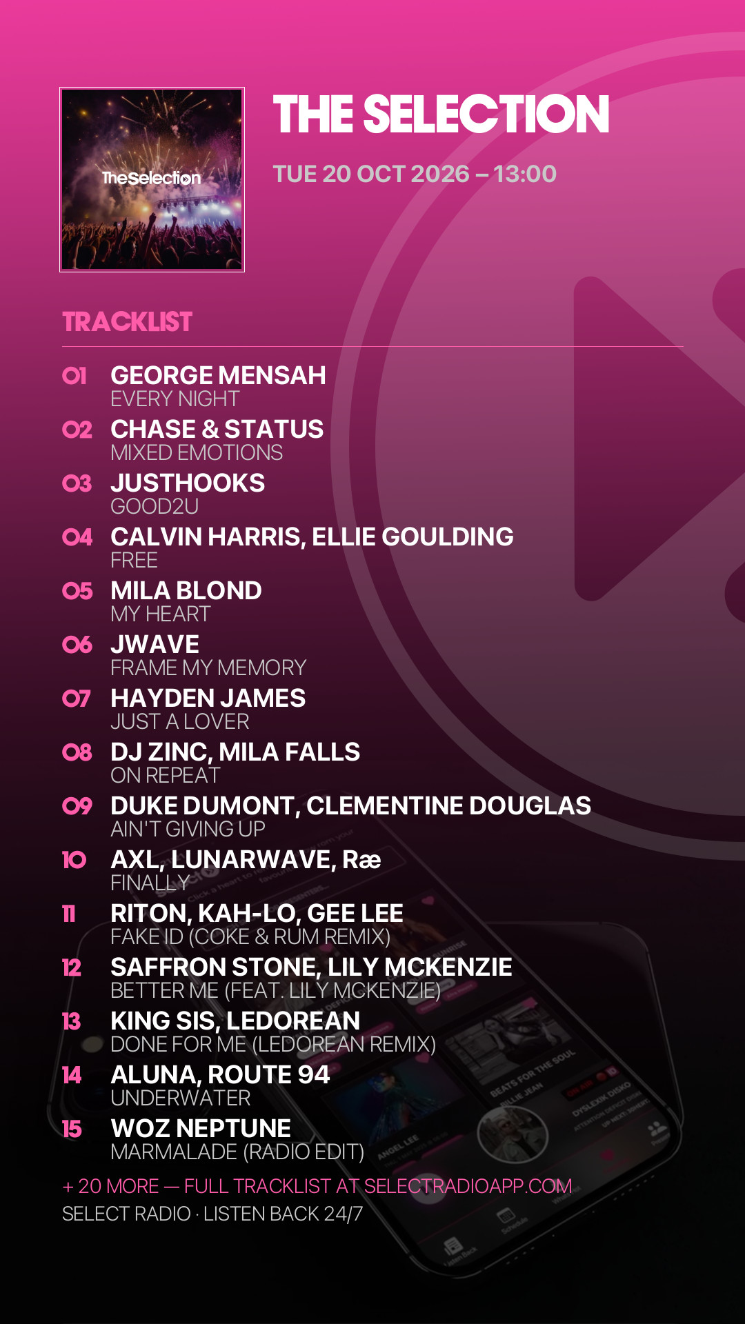 Tracklist Story Preview