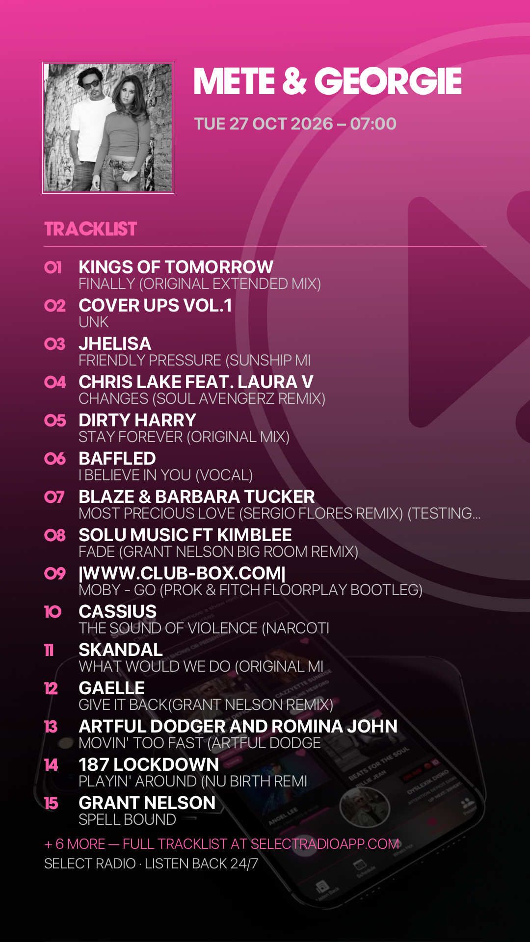 Tracklist Story Preview