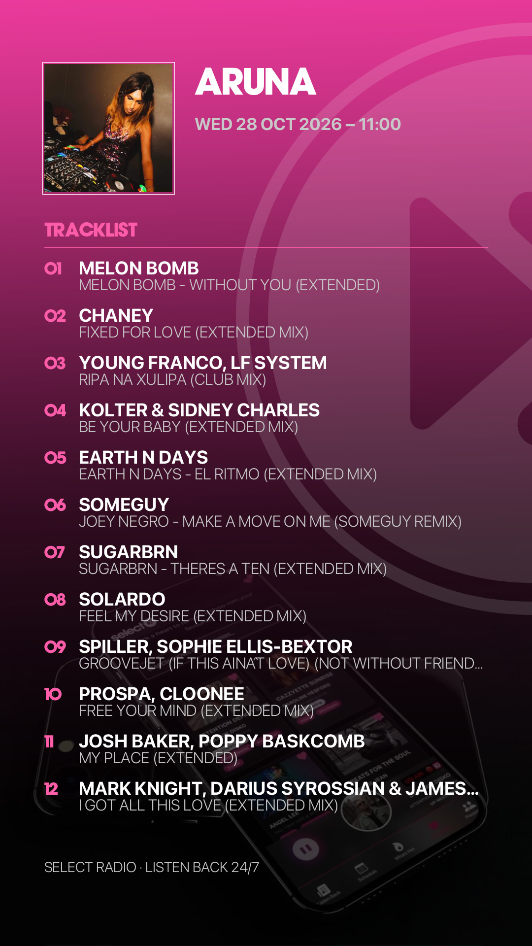 Tracklist Story Preview