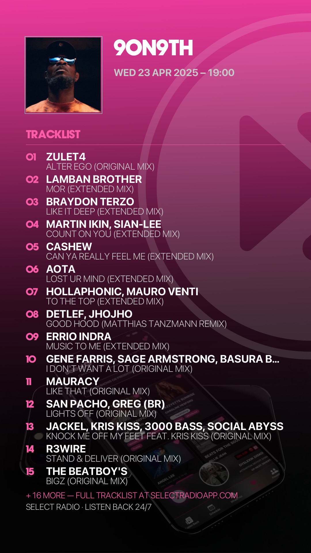 Tracklist Story Preview