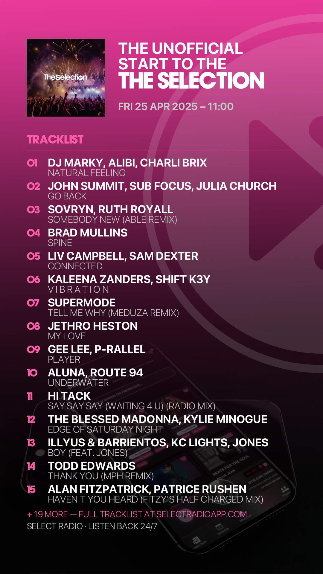 Tracklist Story Preview