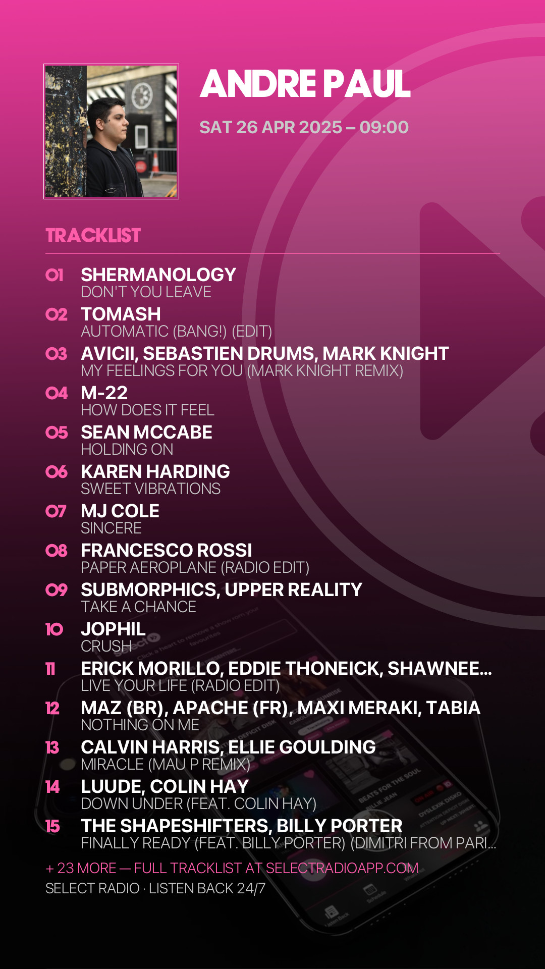 Tracklist Story Preview