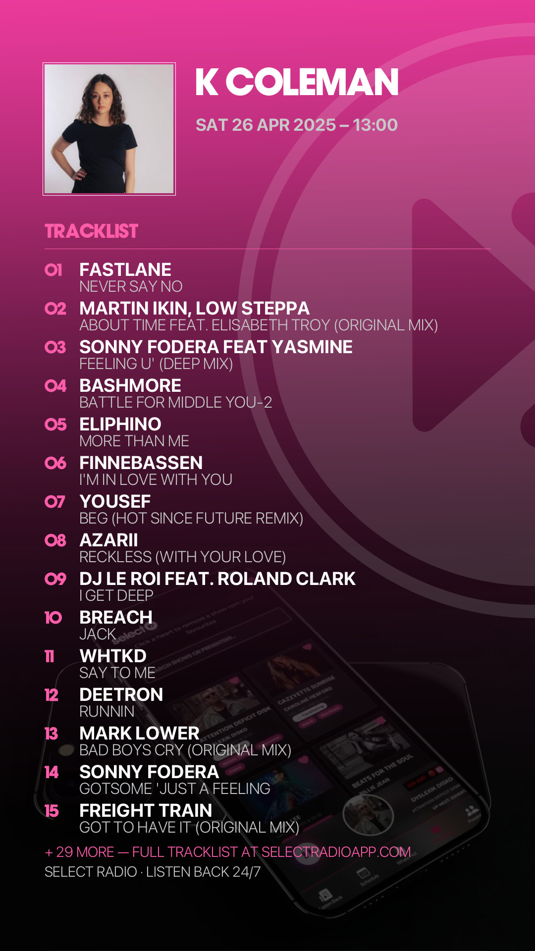Tracklist Story Preview