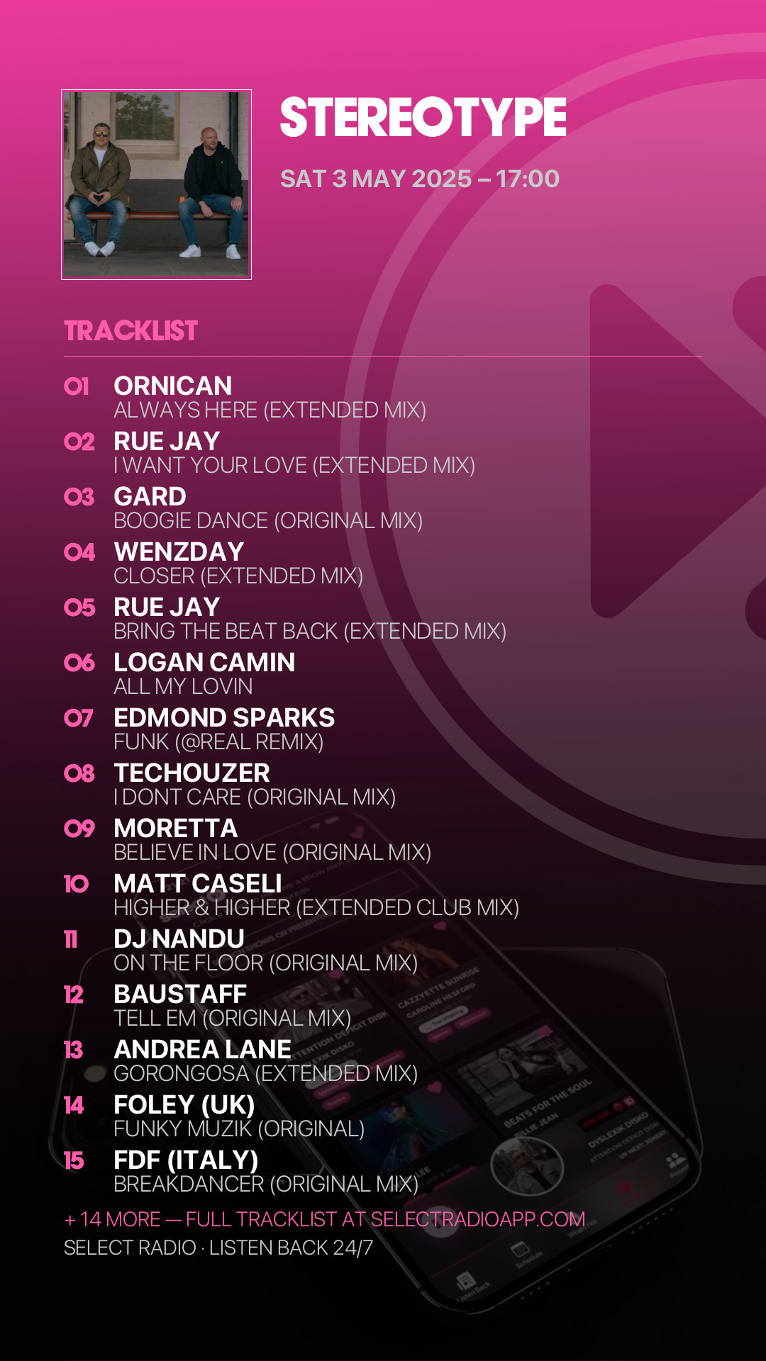 Tracklist Story Preview