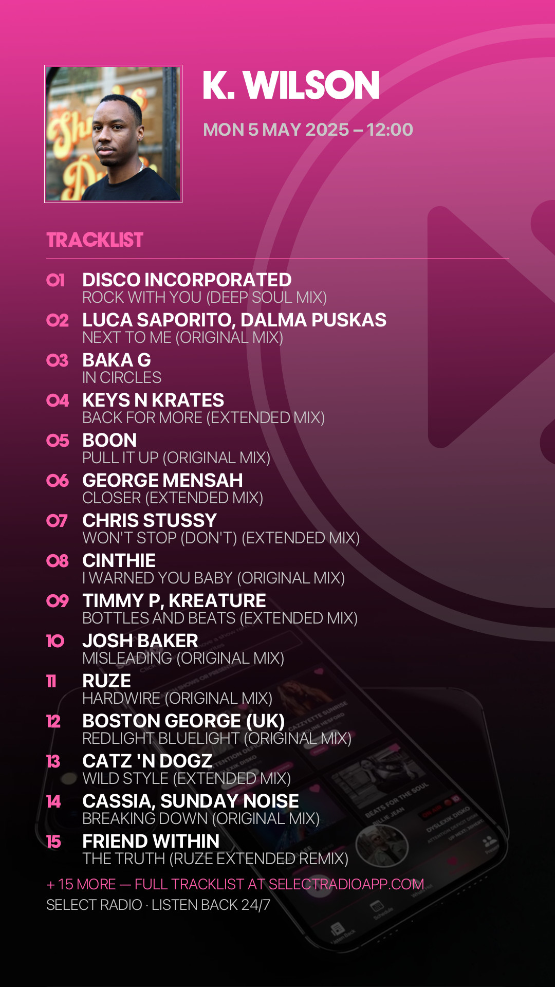 Tracklist Story Preview