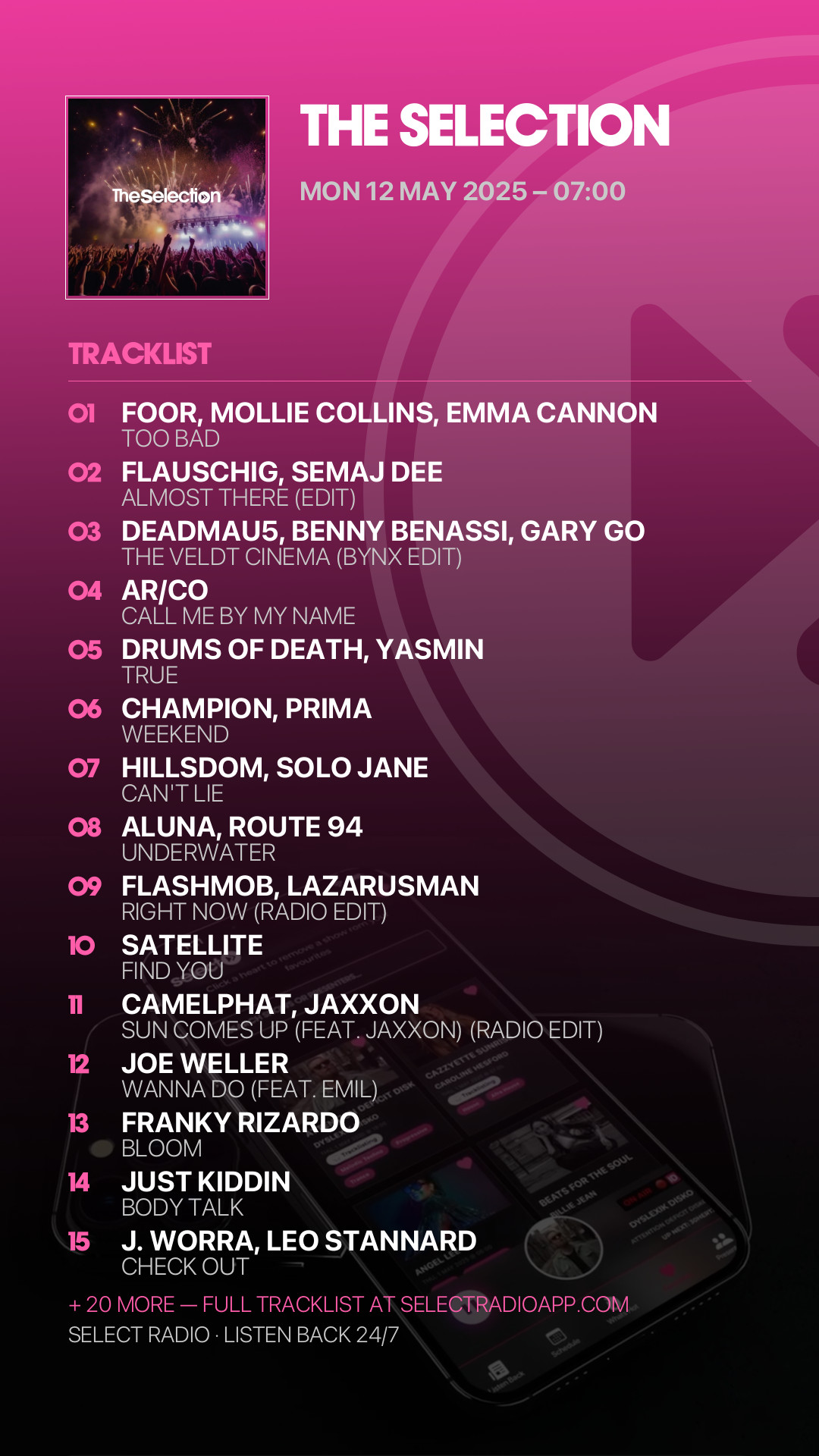 Tracklist Story Preview