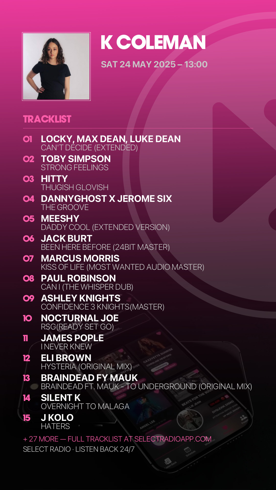 Tracklist Story Preview