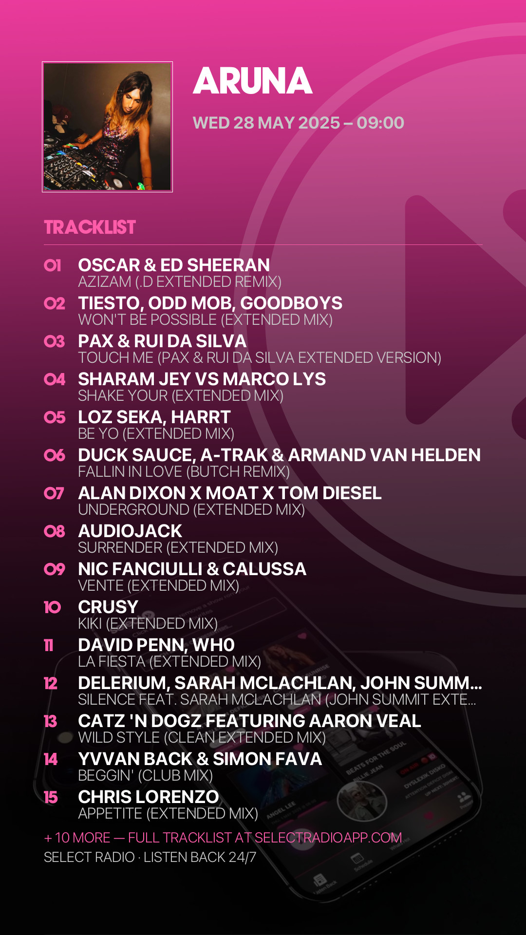Tracklist Story Preview