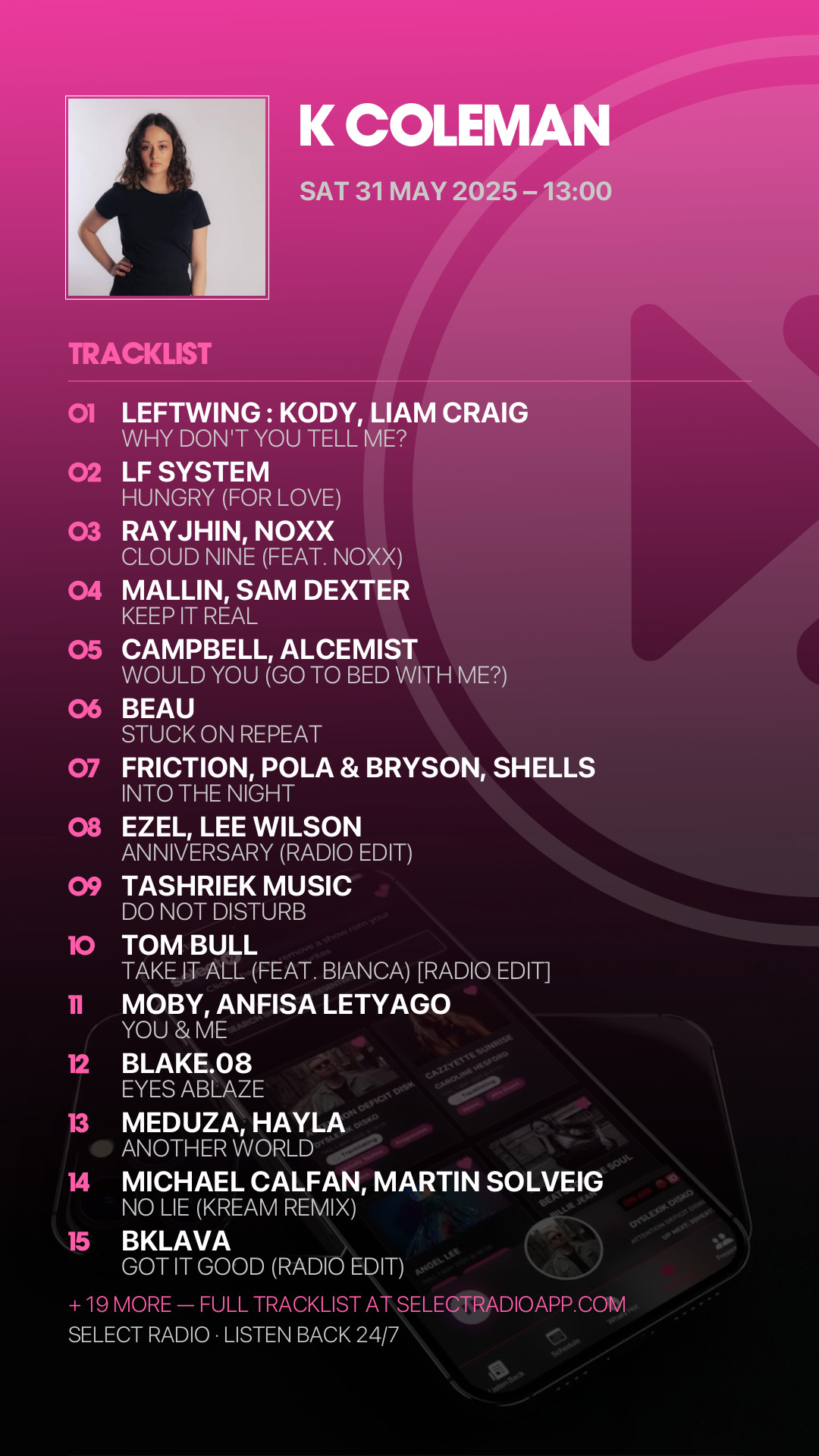 Tracklist Story Preview