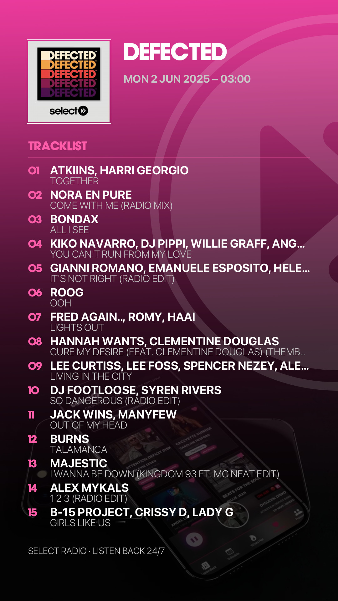 Tracklist Story Preview