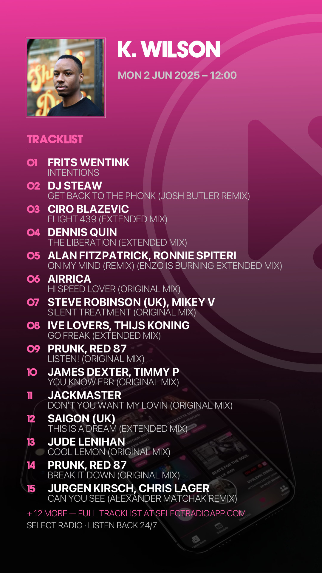 Tracklist Story Preview