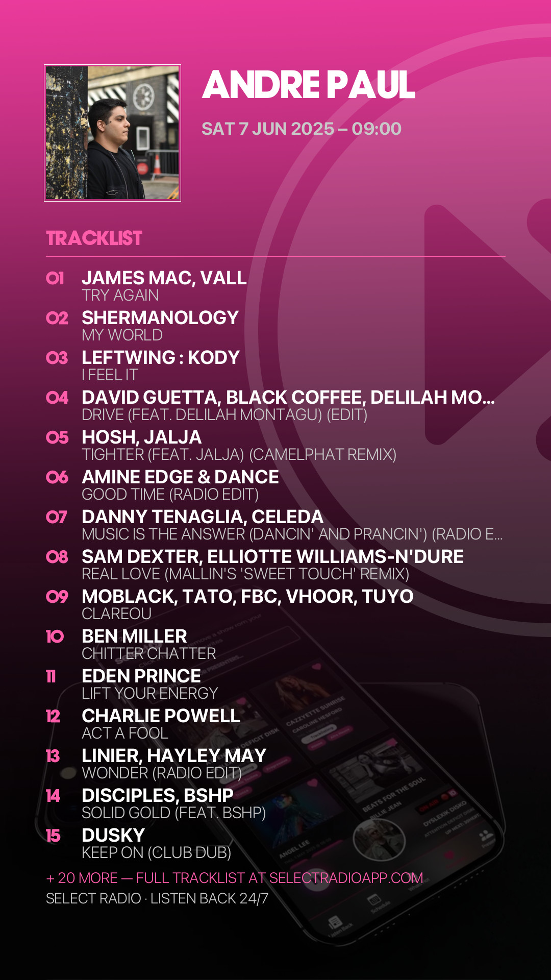 Tracklist Story Preview