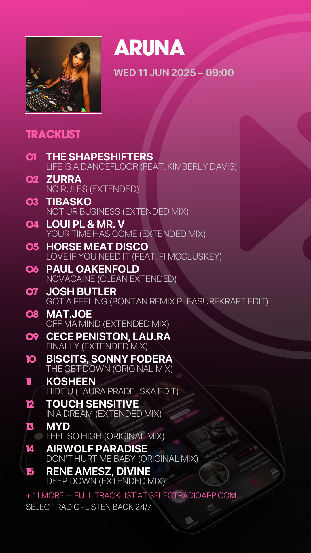 Tracklist Story Preview