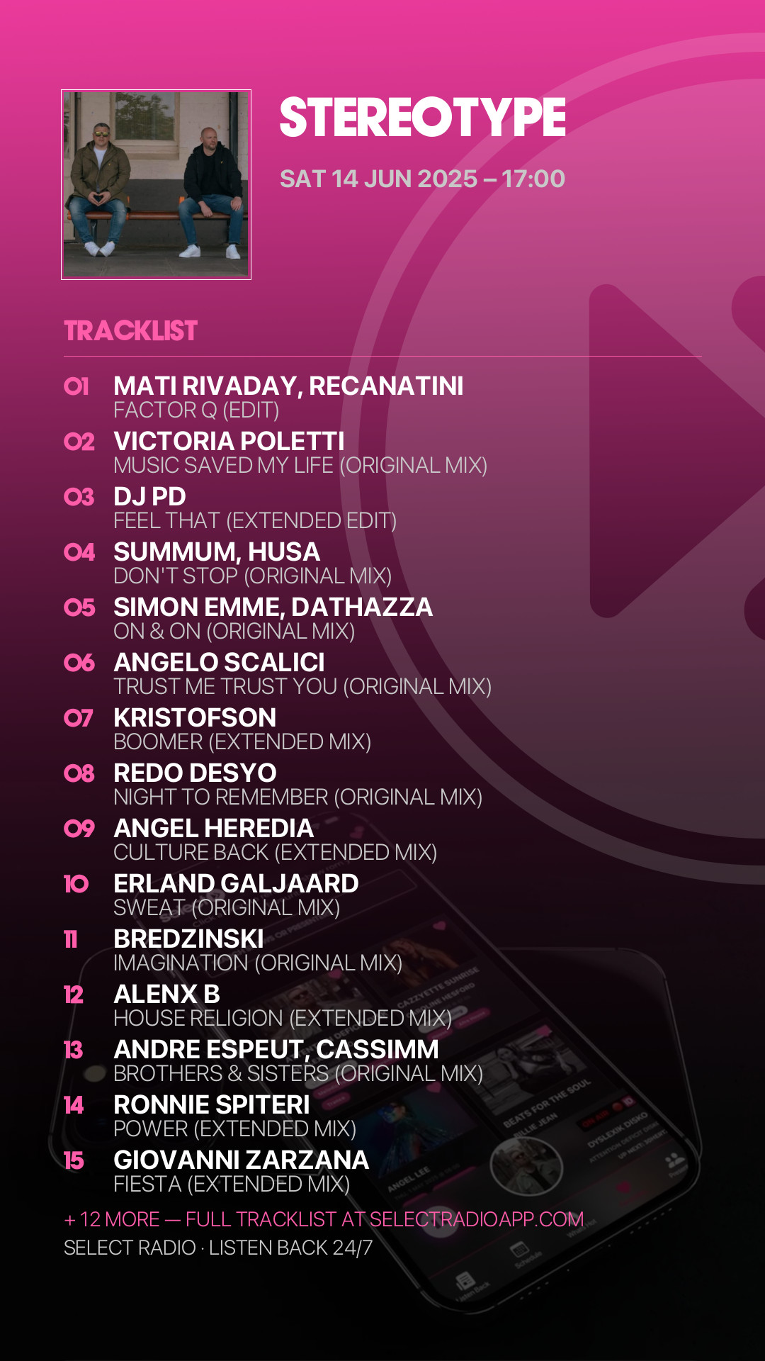 Tracklist Story Preview