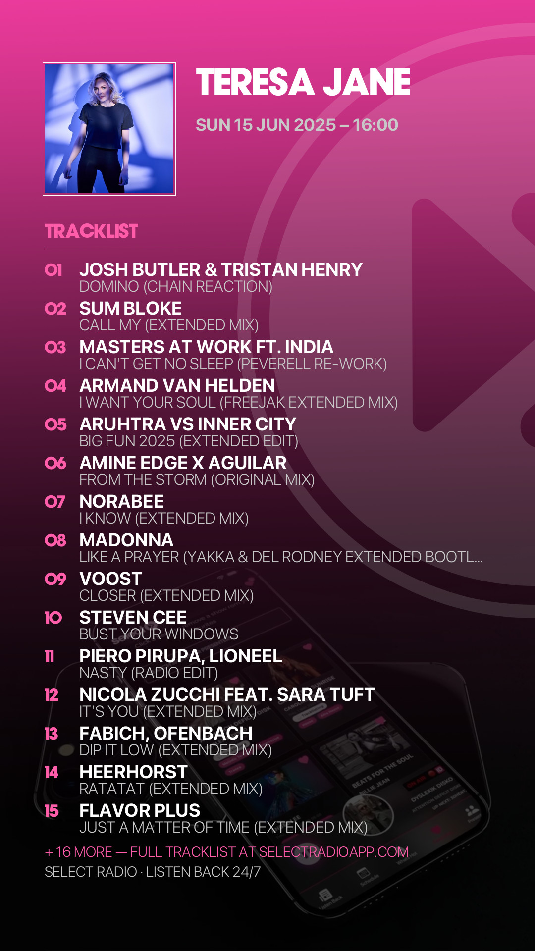 Tracklist Story Preview