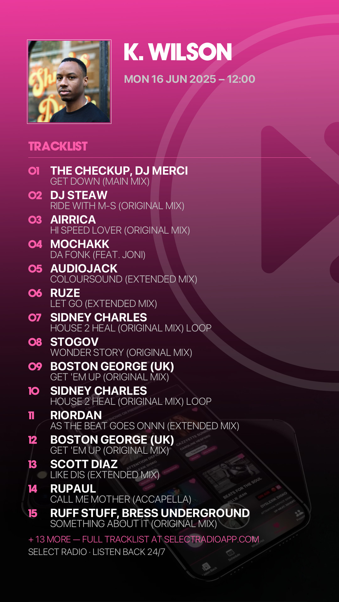 Tracklist Story Preview