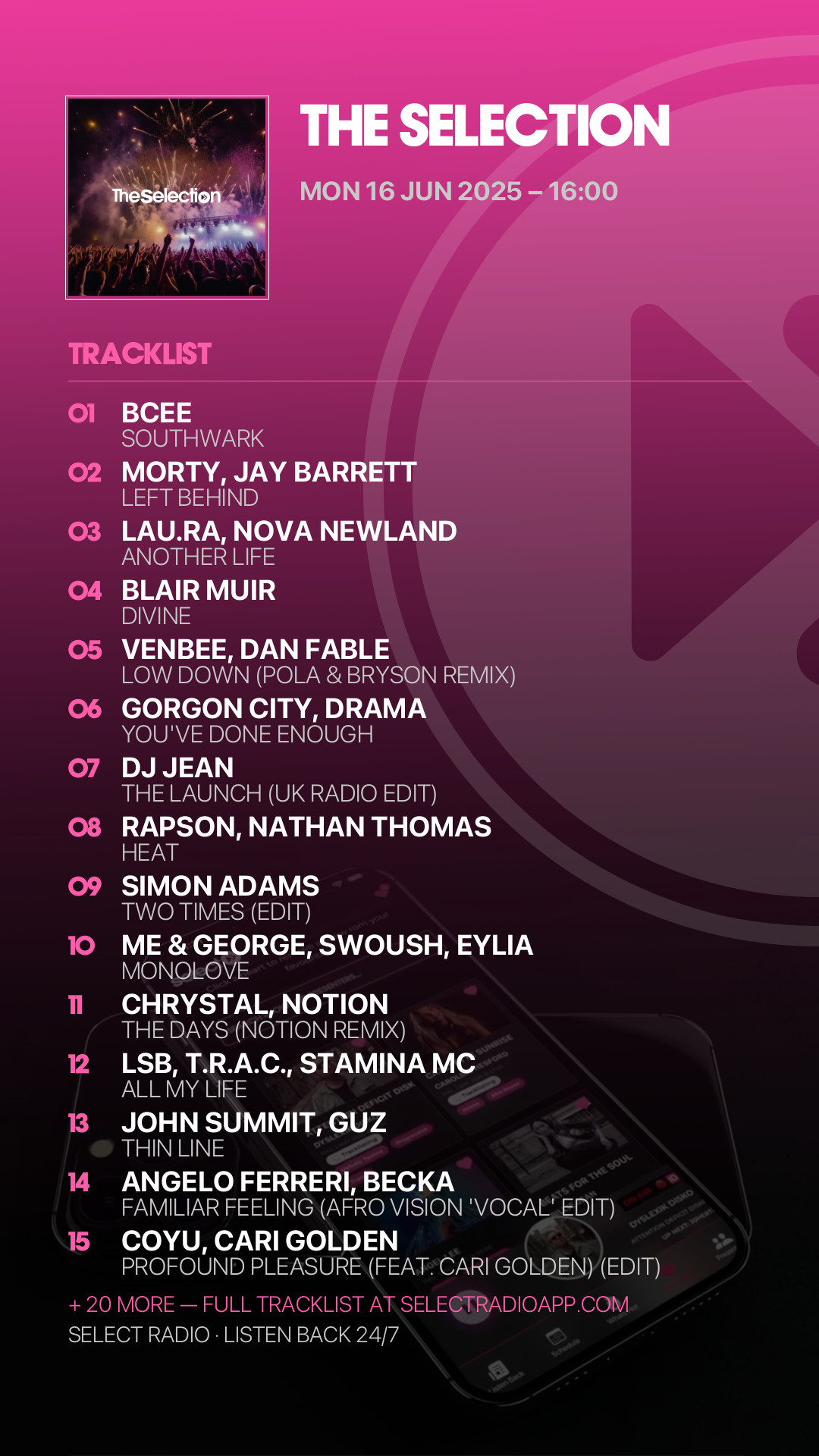 Tracklist Story Preview