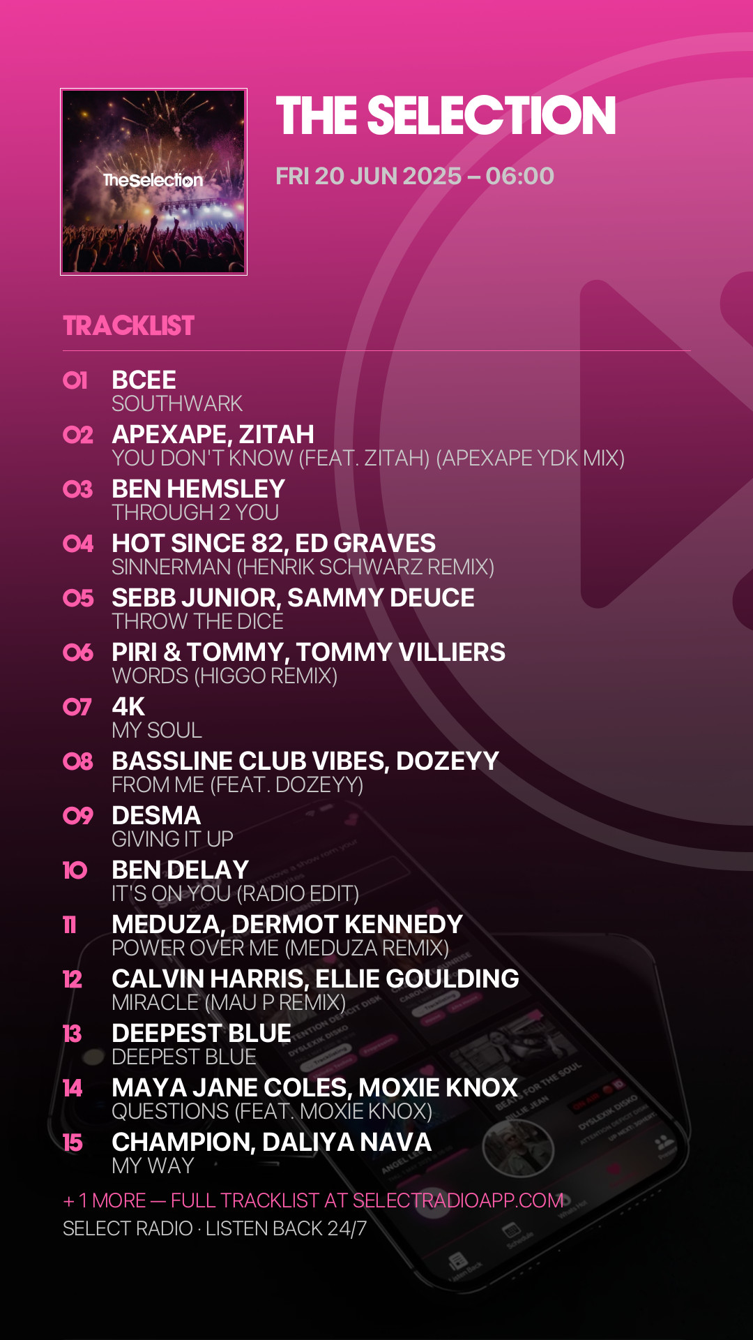 Tracklist Story Preview