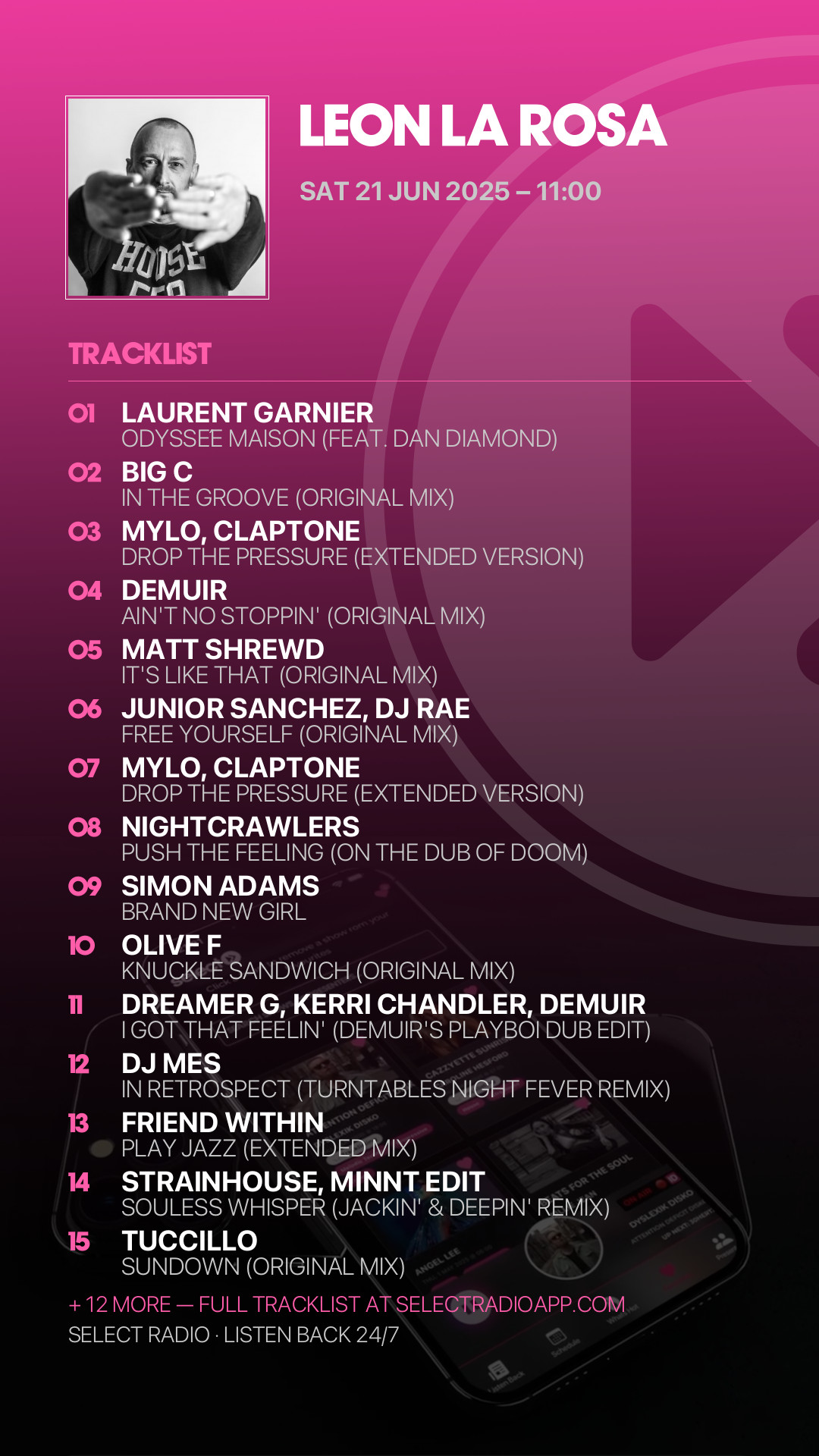 Tracklist Story Preview