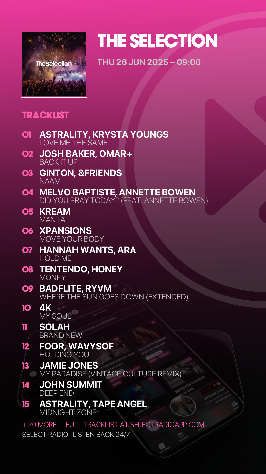 Tracklist Story Preview