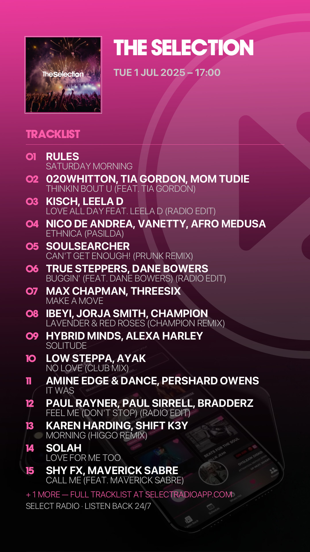 Tracklist Story Preview