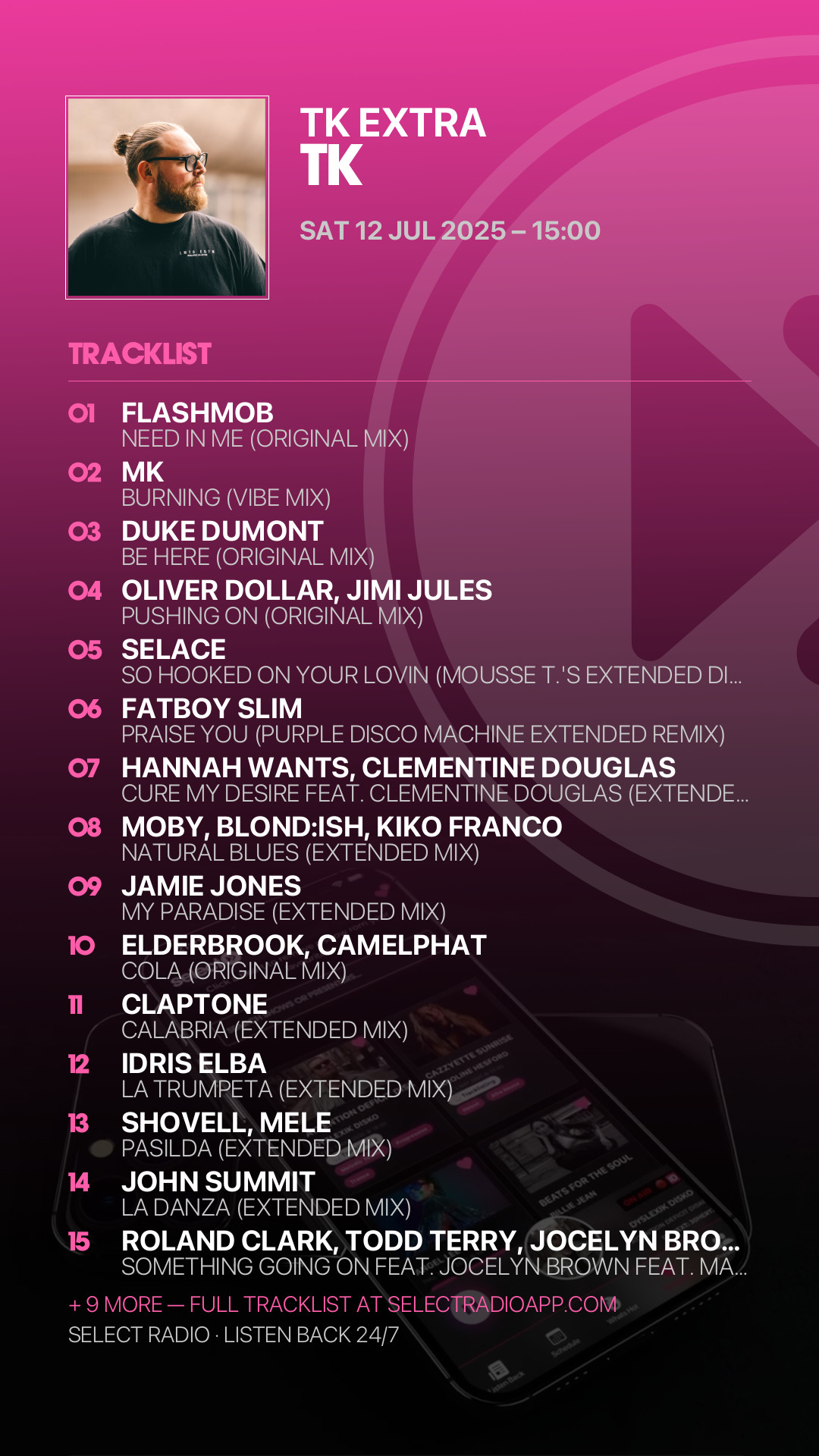 Tracklist Story Preview