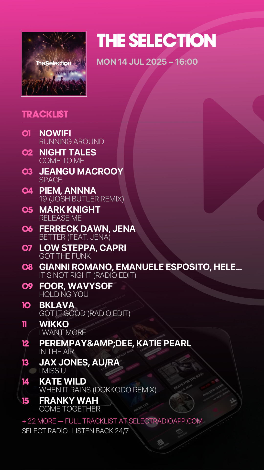 Tracklist Story Preview