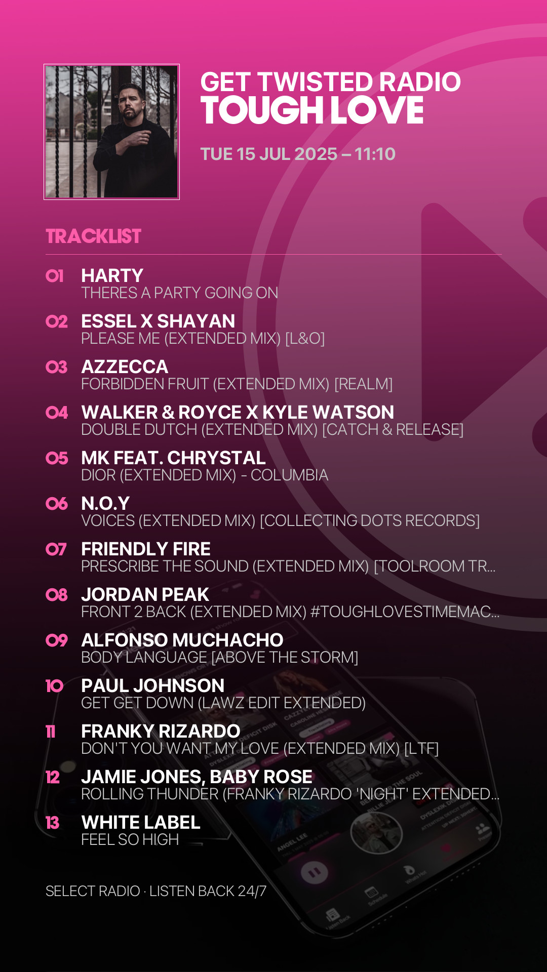 Tracklist Story Preview