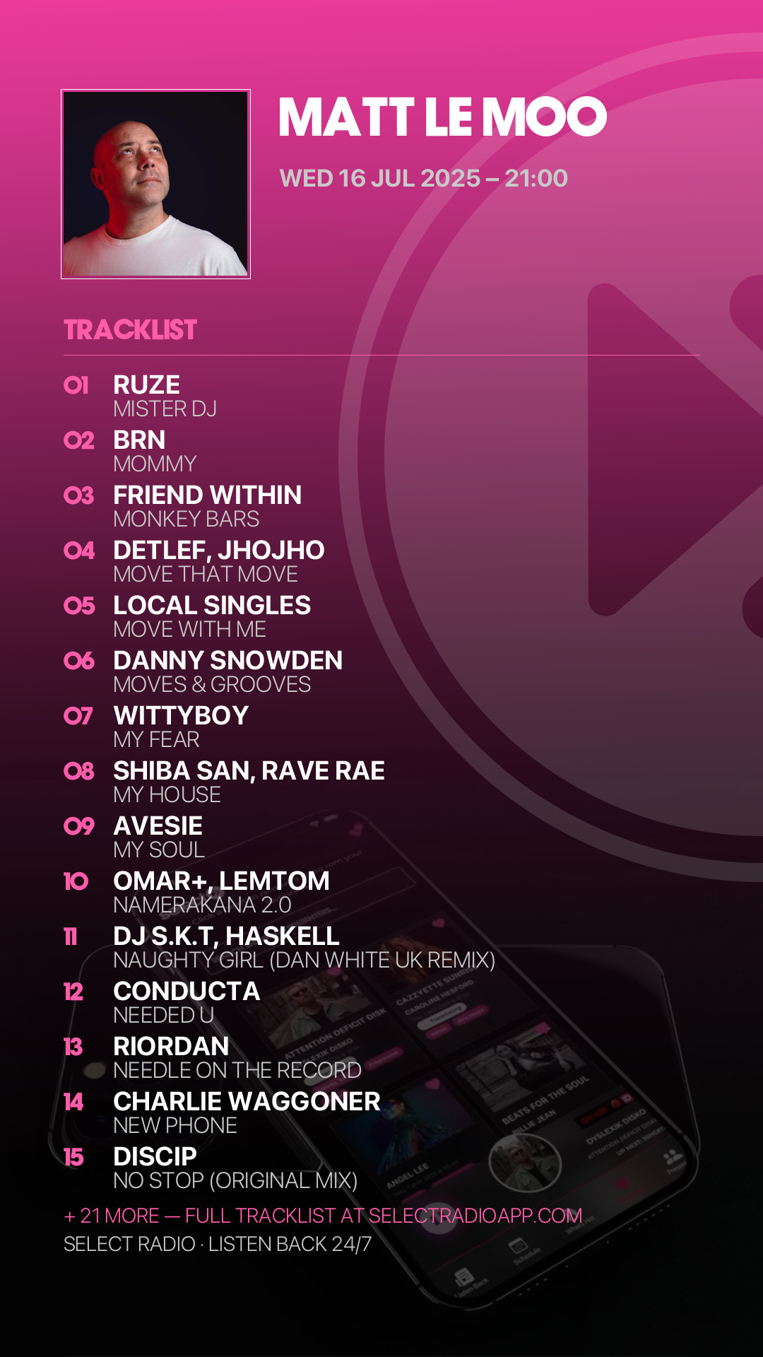 Tracklist Story Preview