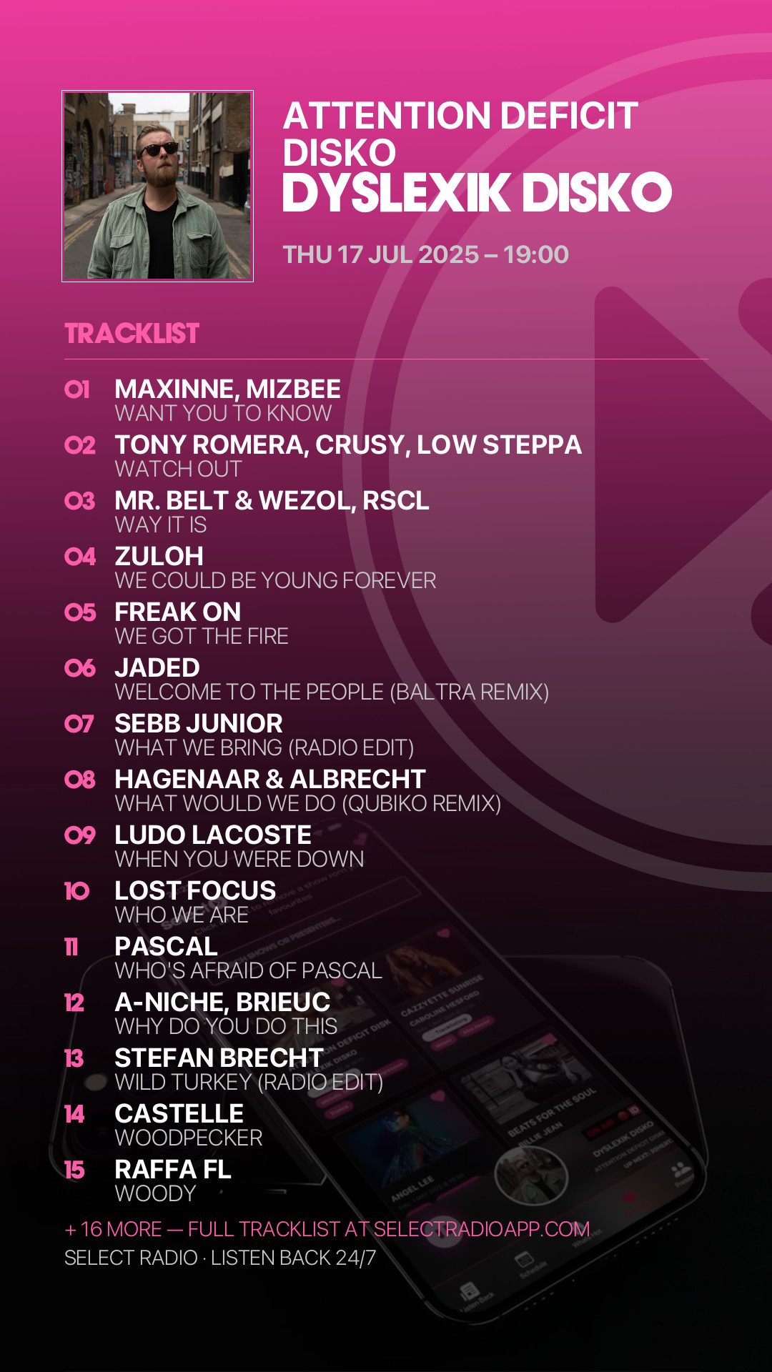 Tracklist Story Preview