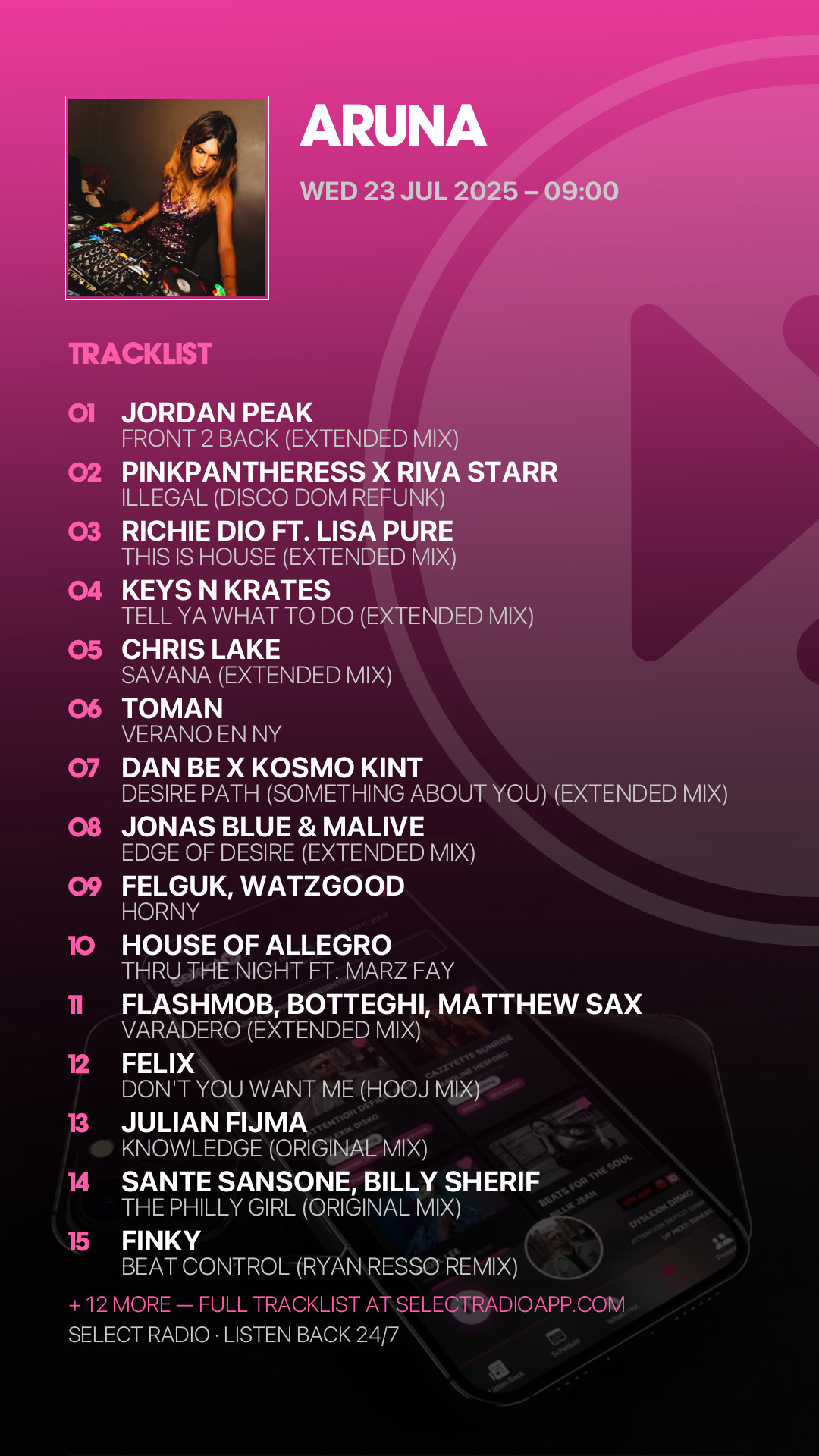 Tracklist Story Preview