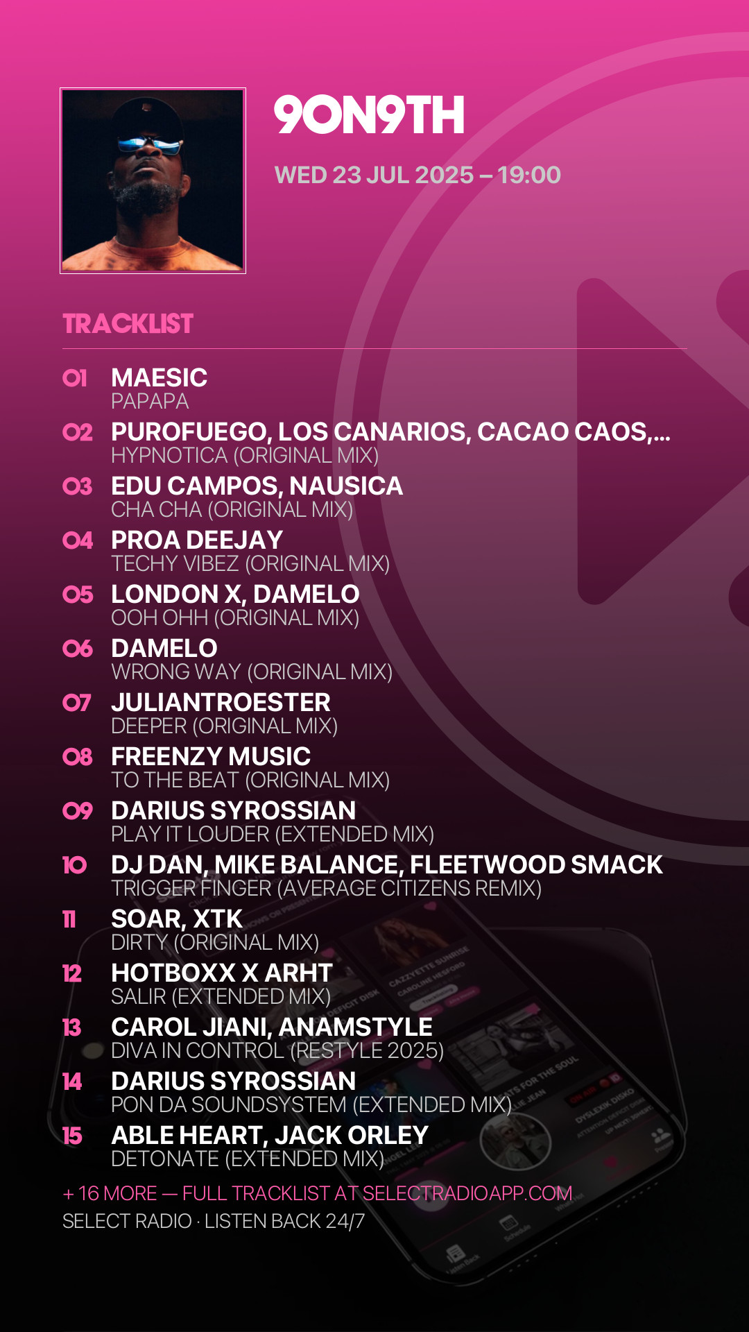 Tracklist Story Preview