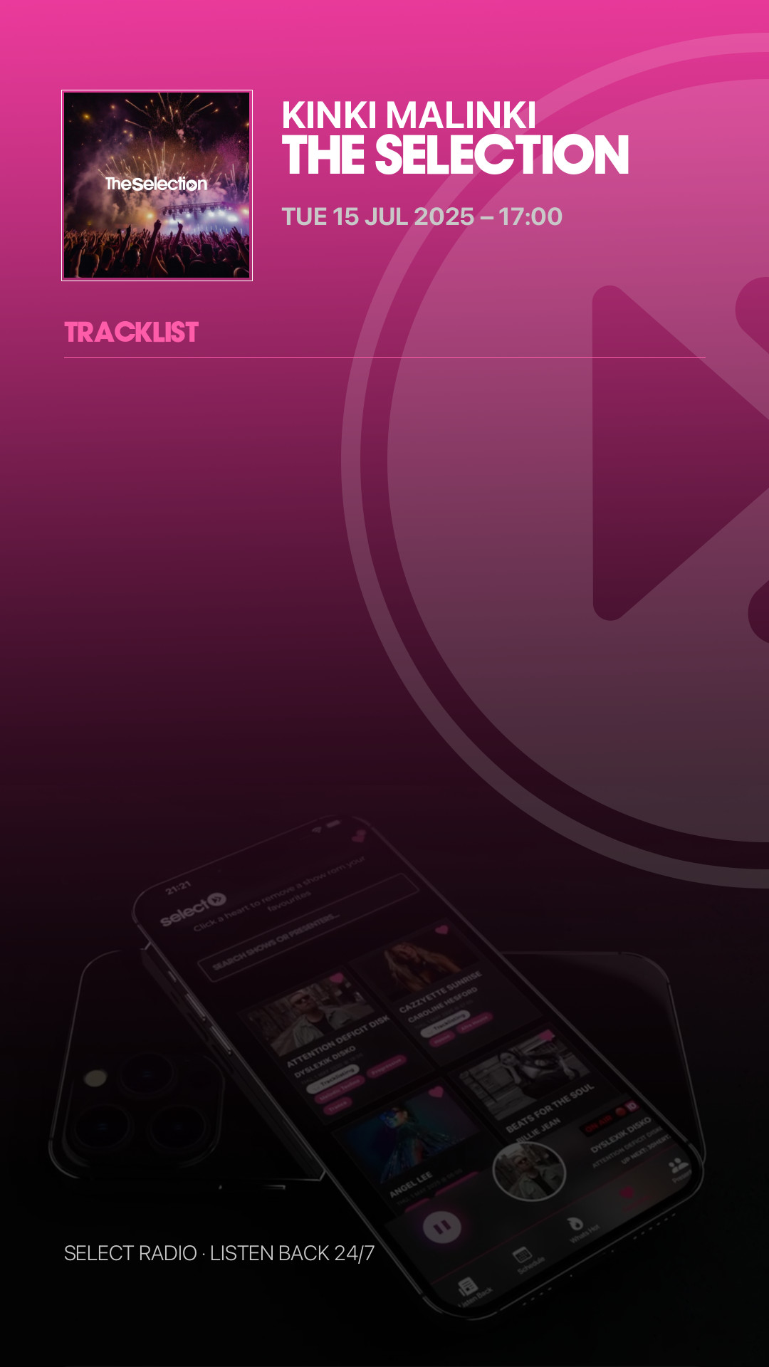Tracklist Story Preview