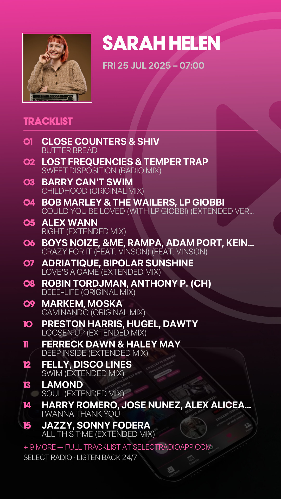 Tracklist Story Preview