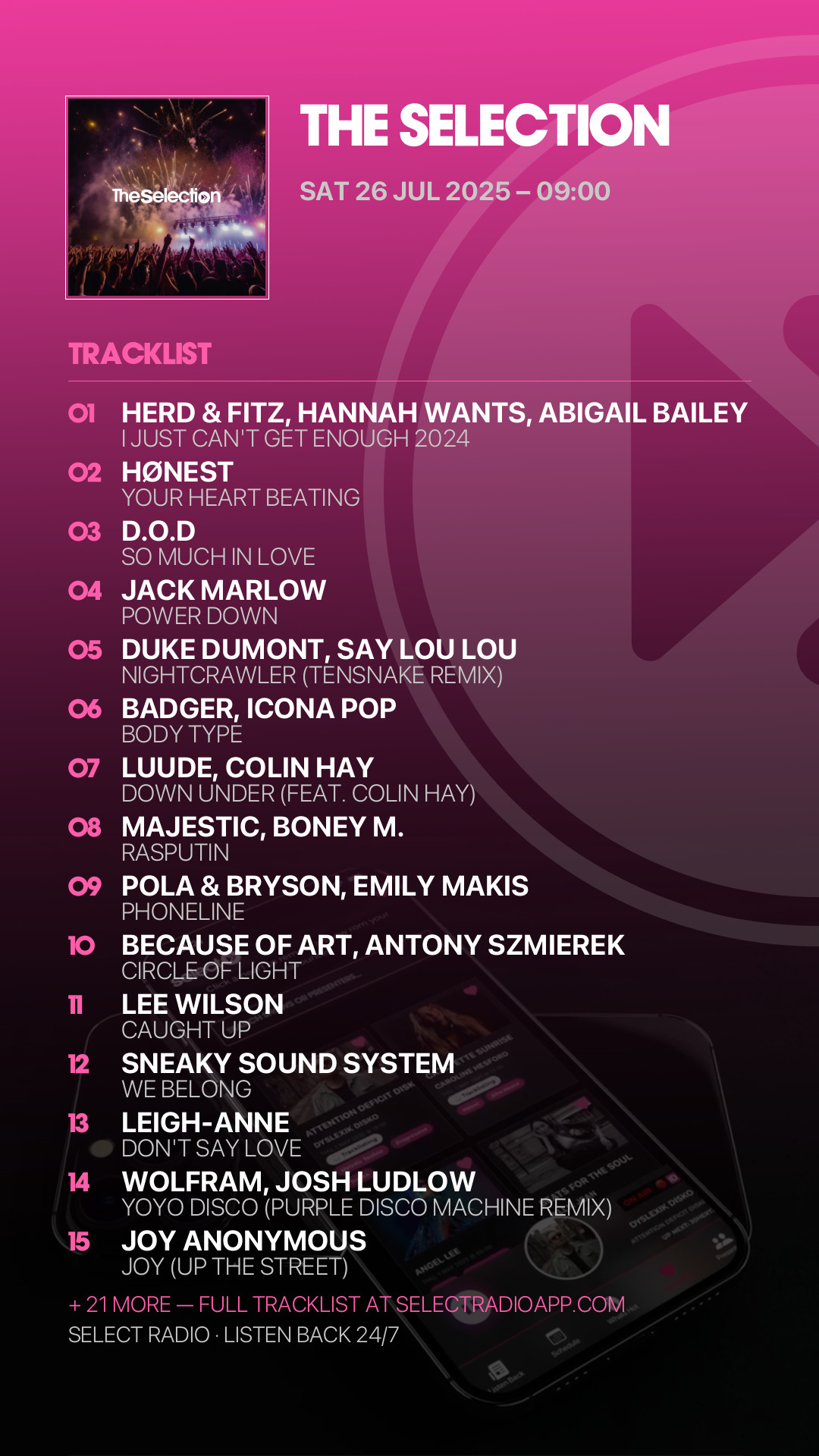 Tracklist Story Preview