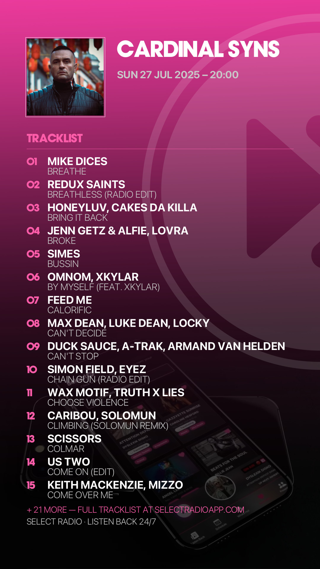 Tracklist Story Preview