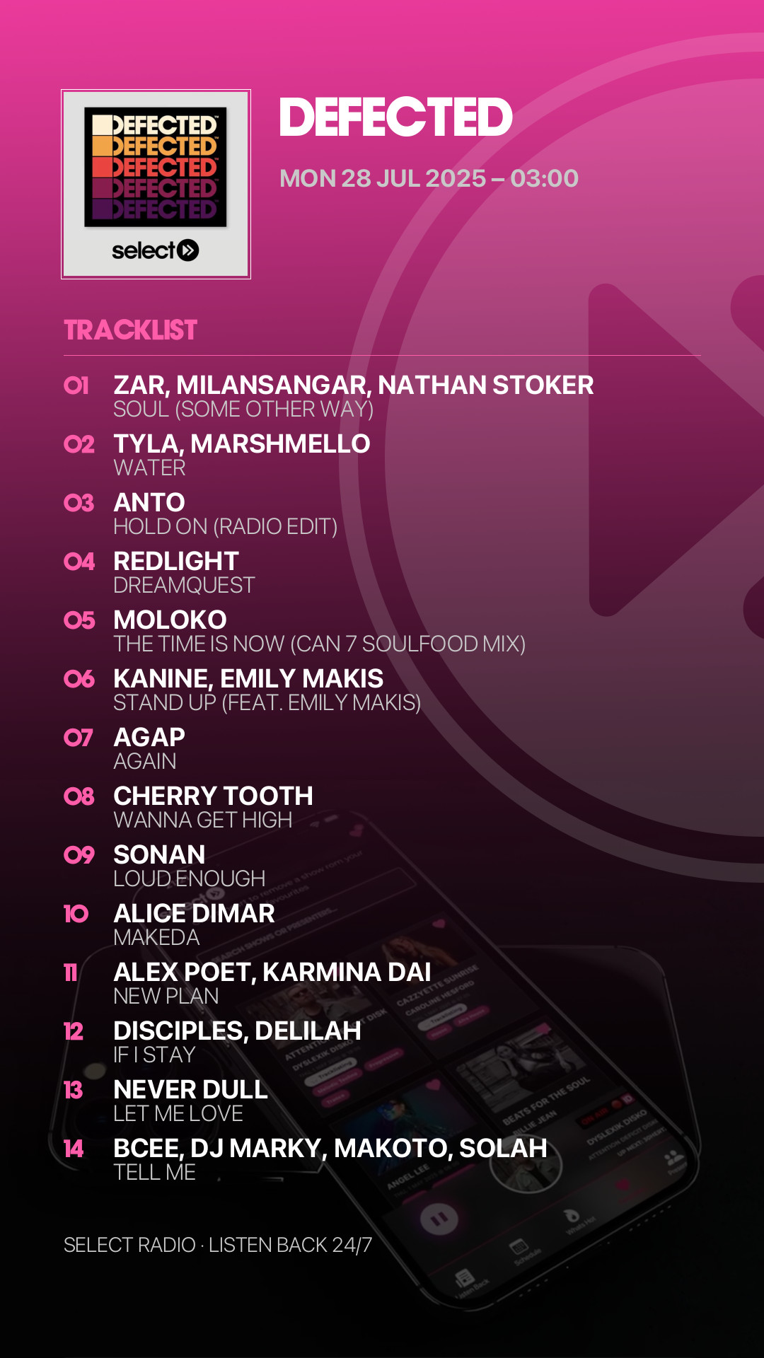 Tracklist Story Preview